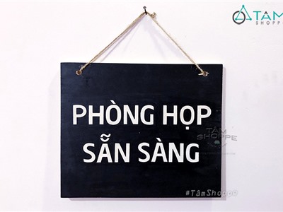 Bảng gỗ treo cửa phòng họp